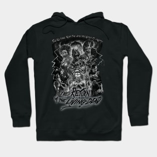 The Return Of The Living Dead, Vintage Horror. (Black & White)) Hoodie